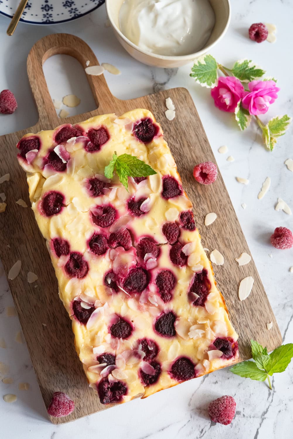 Skyr jogurt tvarohový koláč